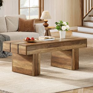 47" Coffee Table, Farmhouse Accent Table Snack Table - Image 5