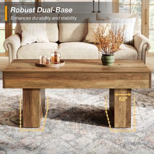 47" Coffee Table, Farmhouse Accent Table Snack Table - Image 6