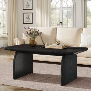 47" Coffee Table, Farmhouse Center Table Low Cocktail Tea Table - Image 7