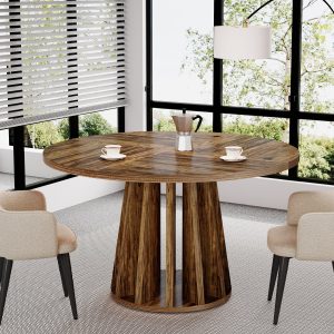 47" Conference Table, Round Meeting room Table For 4-6 People