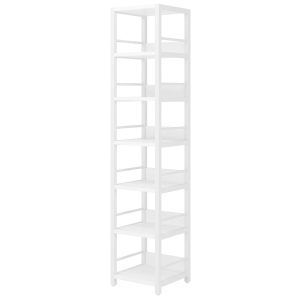 6-Tier Corner Shelf, Narrow Etagere Bookshelf Storage Rack - Image 8