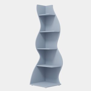 5-Tier Corner Shelf, Modern Wall Corner Bookshelf Bookcase - Image 20