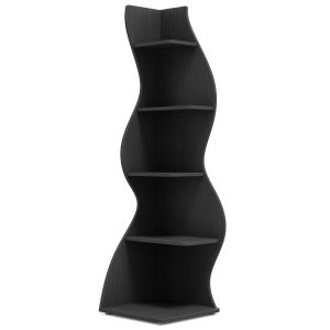5-Tier Corner Shelf, Modern Wall Corner Bookshelf Bookcase - Image 14