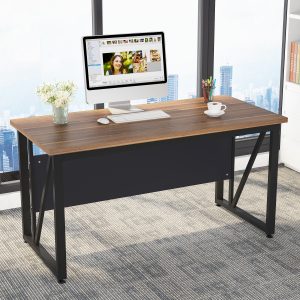 L-Shaped Computer Desk, 55" / 63" Executive Desk and Mobile File Cabinet - Image 4