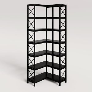 7-Tier Corner Bookshelf Corner Bookcase Storage Display Rack - Image 12