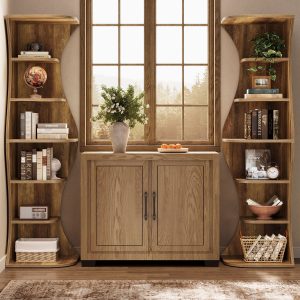 73.2" Corner Shelf, Farmhouse 6-Tier Corner Bookcase for Small Space - Image 5