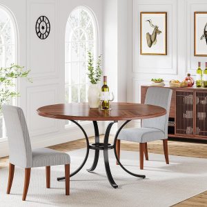 Round Dining Table for 4-6 People, 47" Modern Kitchen Table - Image 5
