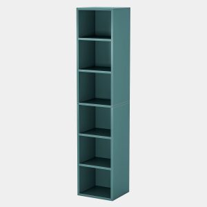 70.9" Corner Bookcase, Modern 6-Tier Narrow Cube Display Shelves - Image 11