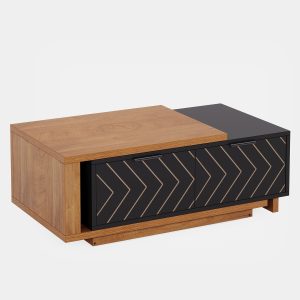 Extendable Coffee Table, Center Table Cocktail Table with 2 Storage Drawers - Image 10