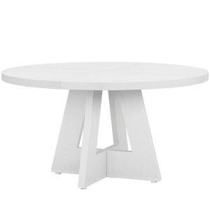 Round Dining Table for 4, 47" Wooden Kitchen Table Farmhouse Dinner Table - Image 13