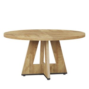 Round Dining Table for 4, 47" Wooden Kitchen Table Farmhouse Dinner Table - Image 19