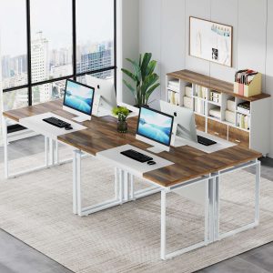 L-Shaped Executive Desk, 63" Computer Desk with Mobile File Cabinet - Image 5